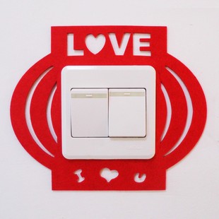 New Felt Fabric Switch Stickers, Wall Stickers, Switch Covers, Lantern Base Covers, Wholesale Factory Direct Sales, Chinese Style