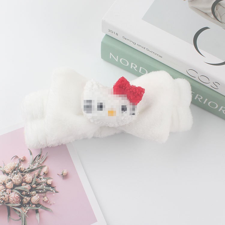 Cinta para el cabello prensado para el lavado de cara de otoño e invierno, cinta para el cabello linda, diadema antideslizante dulce, diadema, tocado