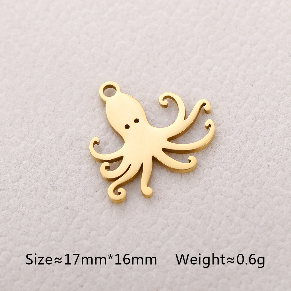 6g Weight Pendant Jewelry Making Type 13*13mm Jewelry Making Size DIY Jewelry Accessories Classification 5 PCS/Package Quantity 304 Stainless Steel Material Fish Tail, Whale Pattern Polished Finish Plating Design Cute, Simple Style Style 5 PCS/Package 13*13mm 304 Stainless Steel Fish Tail Whale Polished Pendant 5