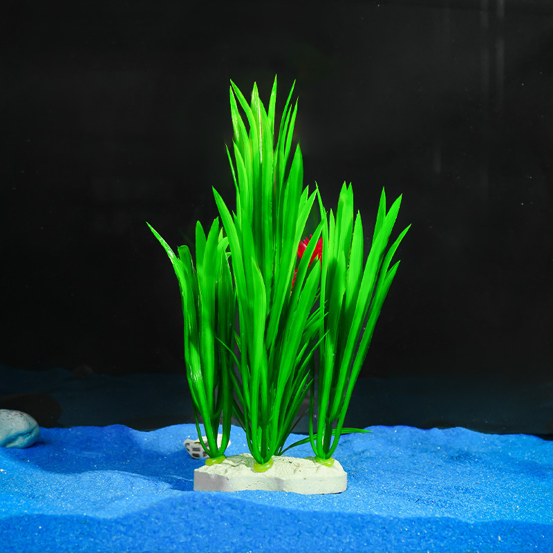 Planta de acuario de venta caliente de orquídea de hierro Venta directa de fábrica Pecera paisajismo flor falsa suministros de decoración Simulación de plantas acuáticas Lote