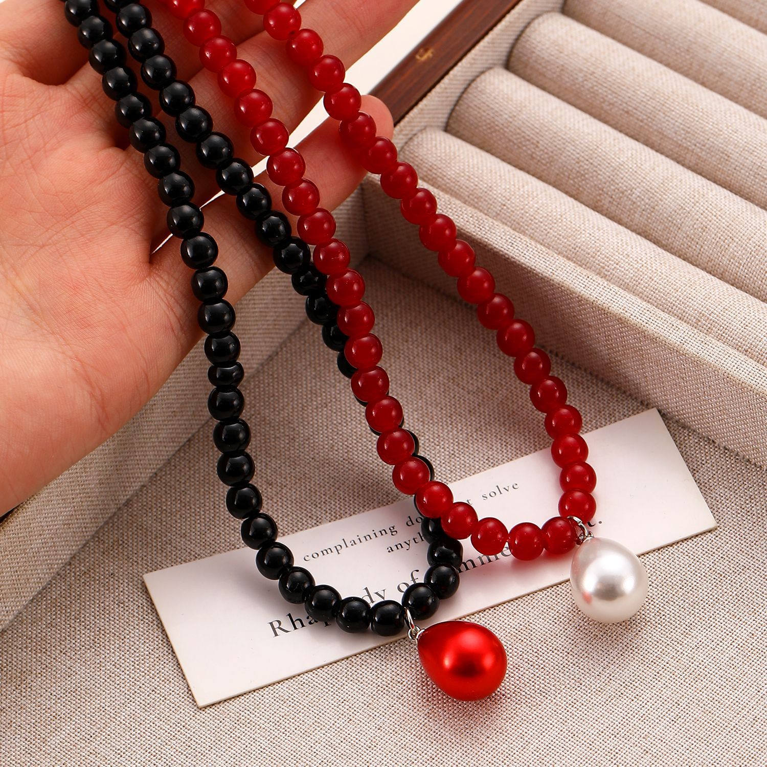 Collana con ciondolo a goccia d'acqua in stile coreano Bornet, per donna, con maglione, catena per clavicola di alta qualità_voghion.com