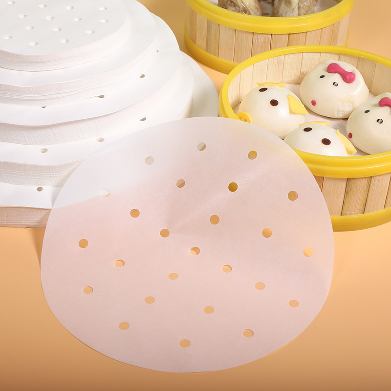食品グレードの蒸し器紙使い捨て増粘ノンスティック蒸しパン紙家庭用 100 枚卸売|undefined