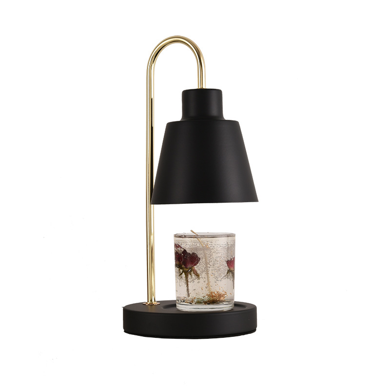 Madera aromaterapia cera lámpara vela aceite esencial ajustable Luz de fusión lámpara de la vela dormitorio cuadrado transfronterizo Amazon