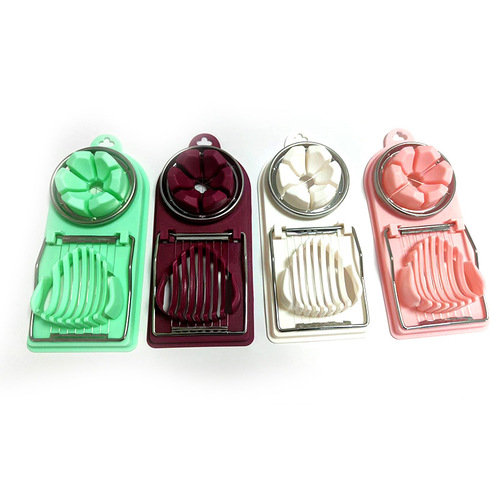 Stainless steel multi-function egg cutter two-in-one egg cutter household cutter preserved egg splitter slicer