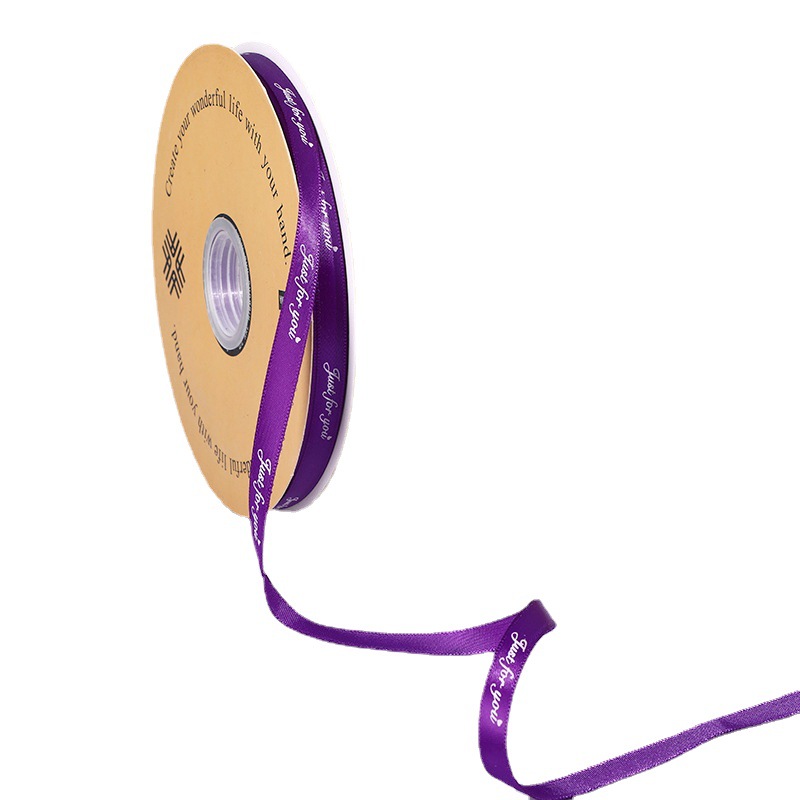 1cm inglés impreso cinta flor regalo cinta hornear caja de regalo cinta de embalaje en stock al por mayor cinta de poliéster