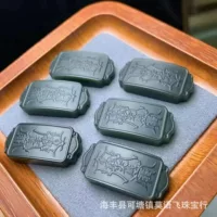 Натуральный Hetian Yu Qingyu Tower Qingtai Brand Резная ручная веревка DIY аксессуары Нефритовый камень Wenplay браслет оптом деликатный