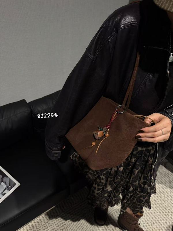 复古大容量麂皮绒腋下托特包包女2025秋冬新款慵懒风时尚单肩大包|undefined