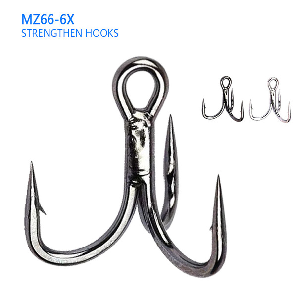 Three anchor hook Luya Hook MZ66 series 6X wire diameter bold band…
