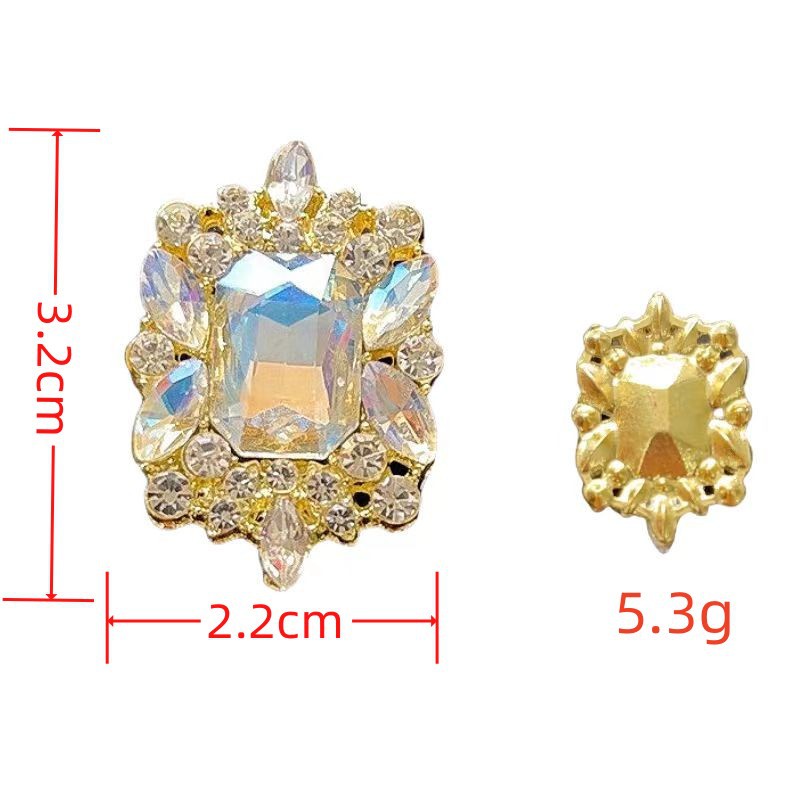 Accesorios de joyería de diamante cuadrado de alta calidad transfronteriza DIY material de perforación de alta calidad
