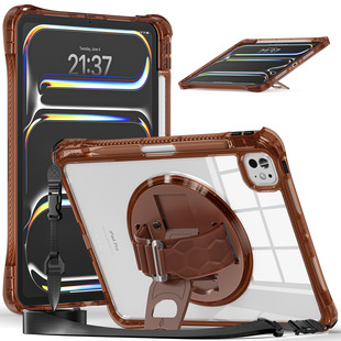 For iPad pro11 flat shell air6/5 transparent acrylic mini7 rotating bracket 10.2 anti-fall shell