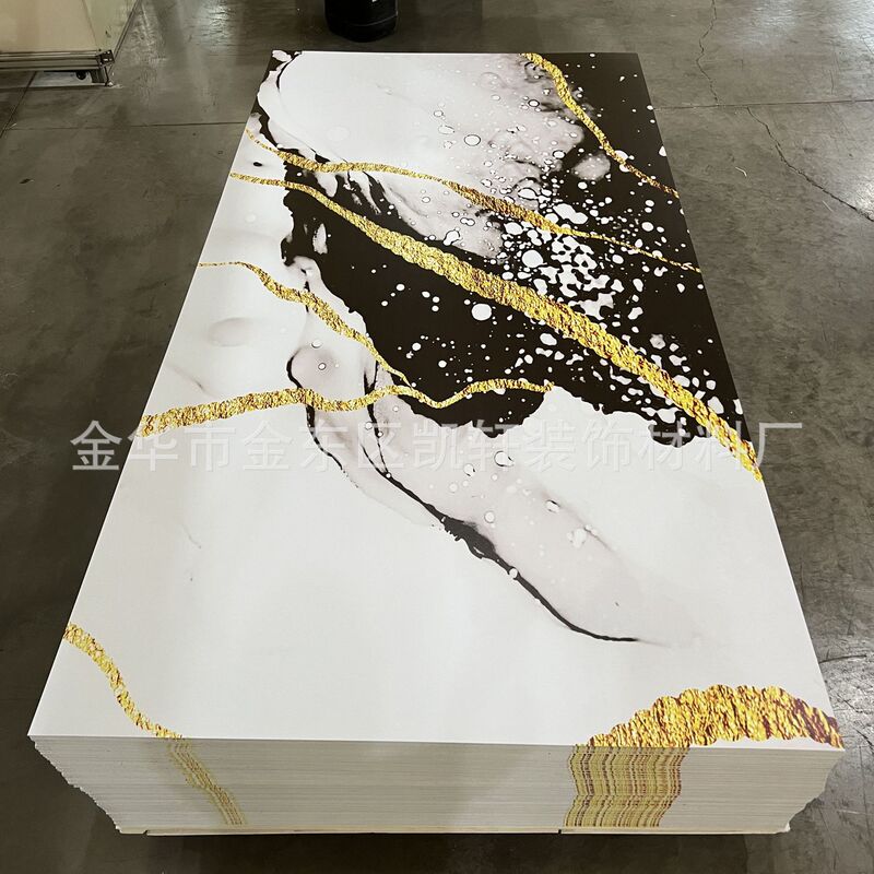 Uv壁板プリント画金板木の装飾面の炭素結晶板倉庫里南の箔押し透明板の波板の背景壁|undefined