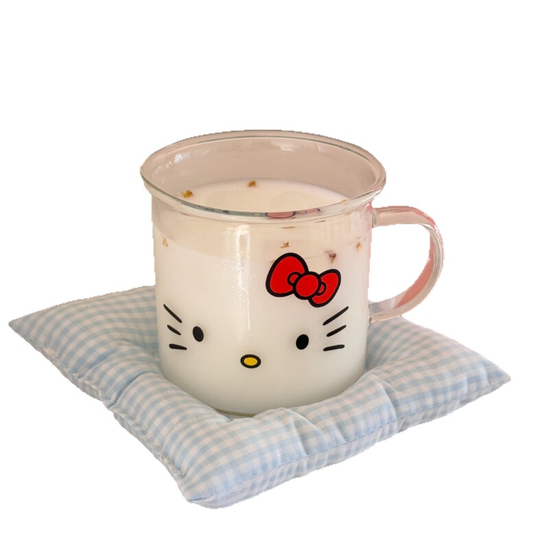 インスタイル高見えKT表現かわいい漫画ガラス朝食ミルクカップコーヒーカップジュースカップ学生カップ|undefined