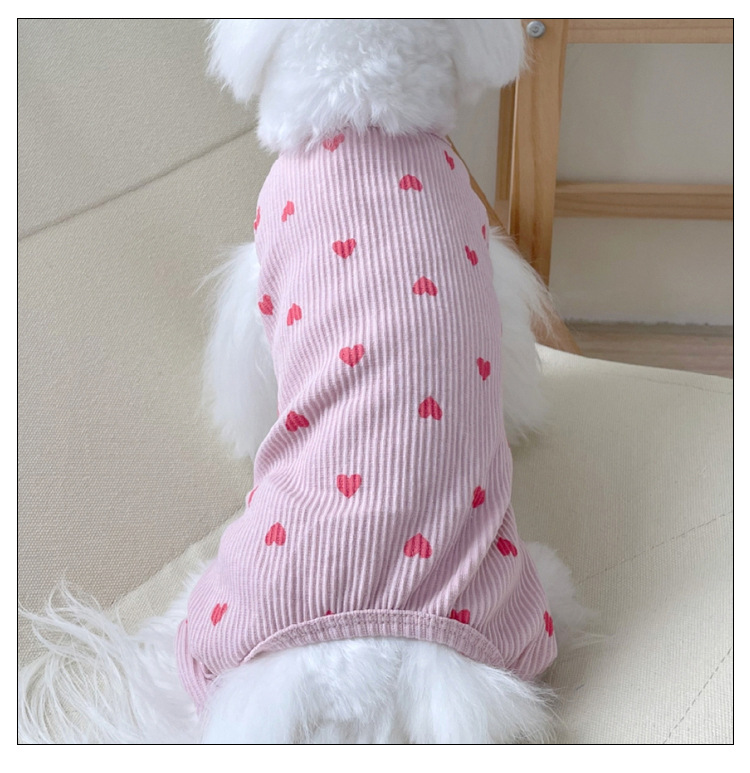 Casual Cotton Heart Shape Pet Clothing display picture 6