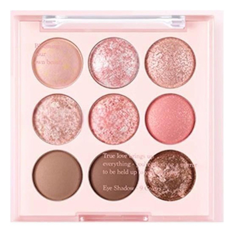 Capel helado de nueve colores de sombra de ojos lentejuelas brillo perla tierra color de sombra de ojos puré de patatas novato hembra transfronteriza