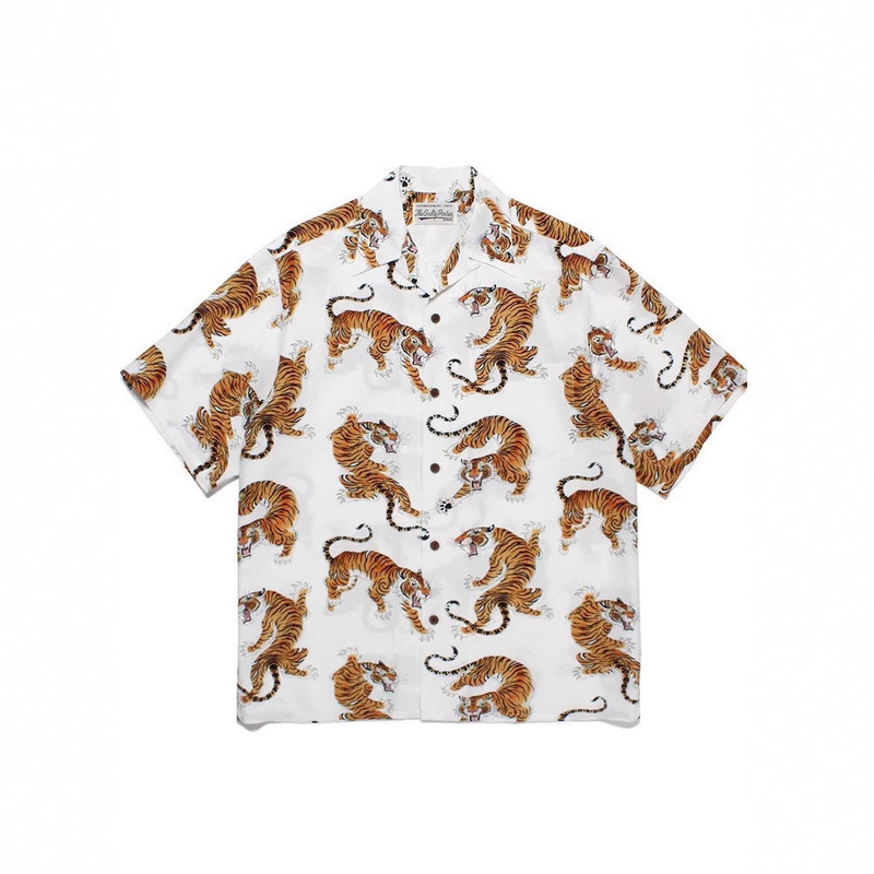 Summer New Men's Retro Stylish 3D Printed Digital Shirt Casual Hawaiian Short-Sleeved Shirt Top Versatile