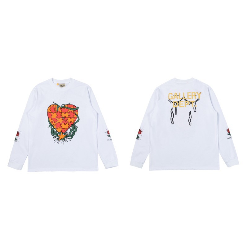 Galería de moda americana dept camiseta delgada hombre camiseta de manga larga de alta calle de mujeres innings camiseta de invierno / otoño