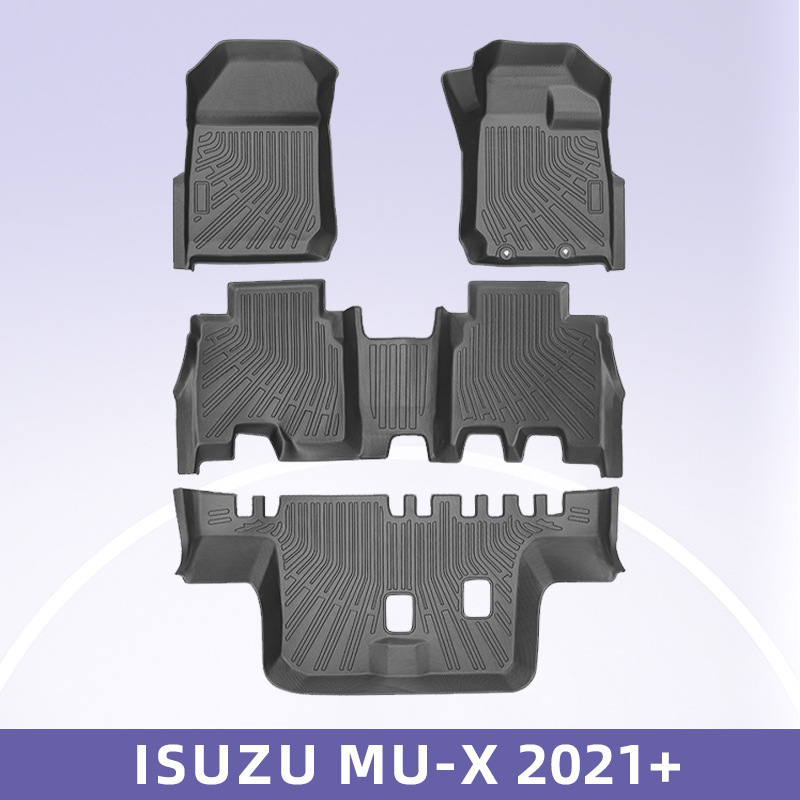 Para ISUZU MU-X 2021-2025 timón derecho 3D para todo clima material TPE almohadilla para el maletero