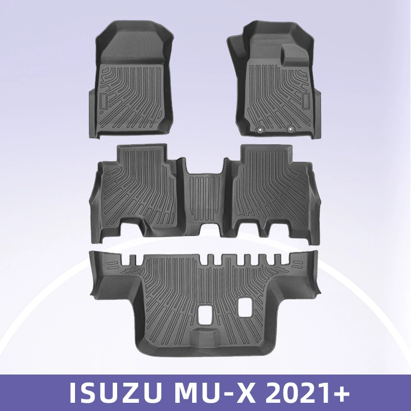 Подходит для ISUZU MU-X 2021-2025 Правый руль 3D всепогодный материал TPE ножки коврик багажник коврик