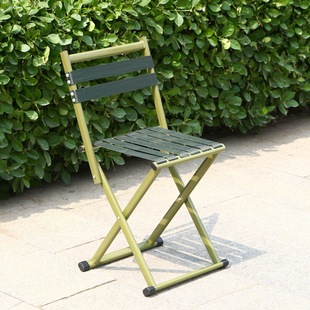 Folding Stool Wholesale Thickened Backrest Chair Fishing Stool Outdoor School Training Folding Stool