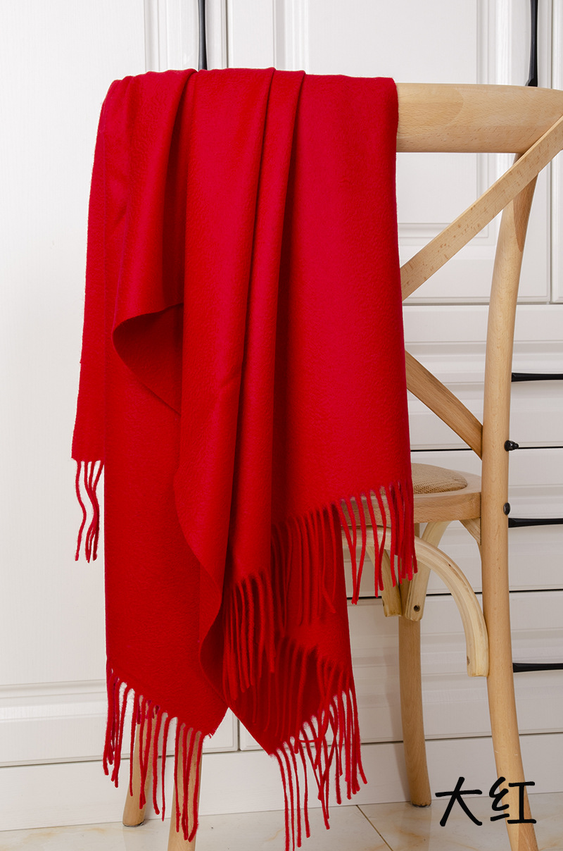 Fábrica de Mongolia Interior al por mayor de cachemira pura shoulderbands simple chal otoño invierno bufandas damas de cachemira caliente espesa