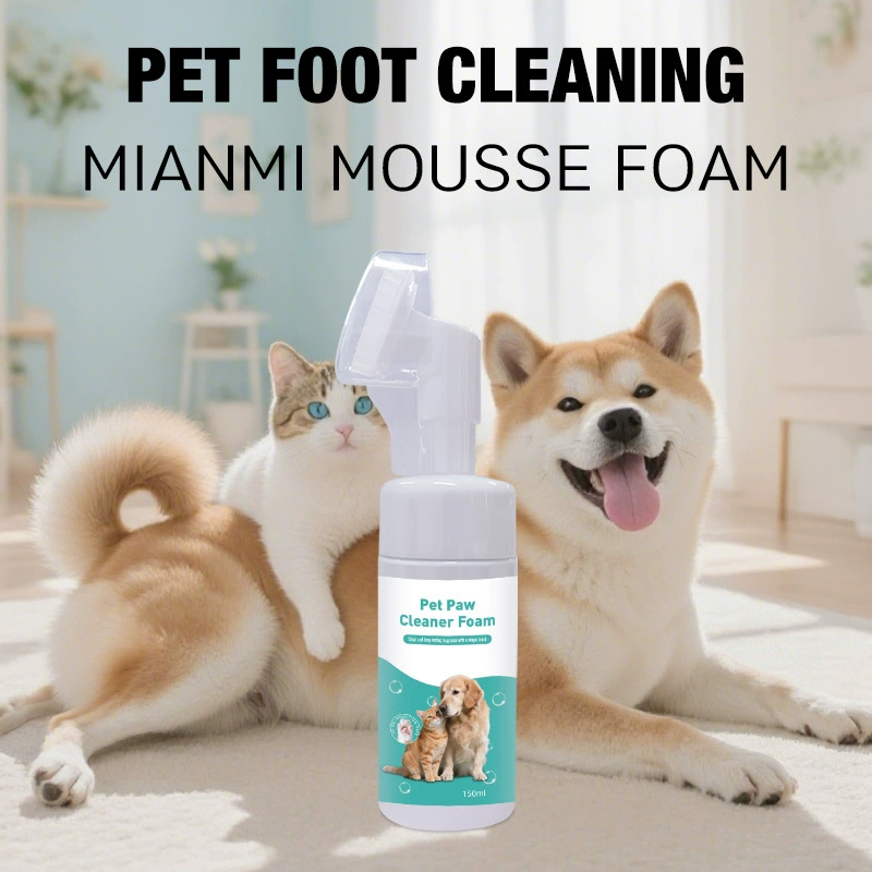 Очиститель для лап животных, пенка для мытья лап собак и кошек, без смывания, 150 мл