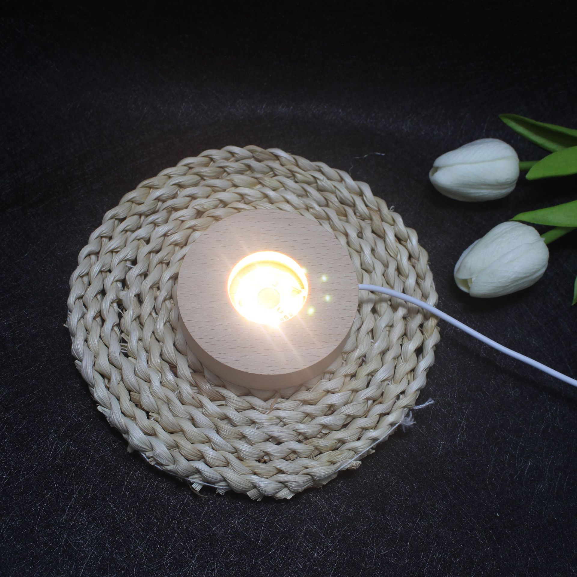 LED creative rubber night light for bedroom