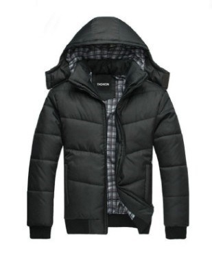男连帽棉衣 Winter jacket cotton-padded hooded men''