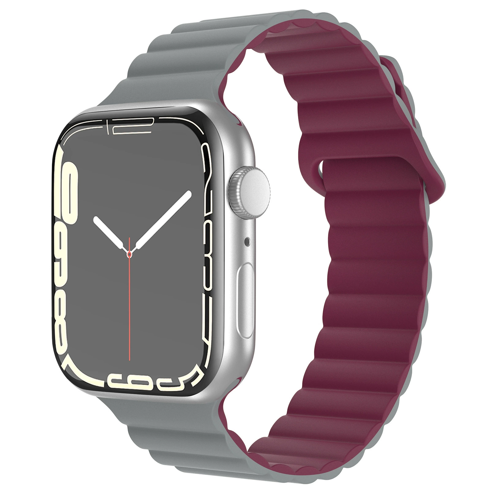 Apple, nike, силиконовый двухцветный ремешок для часов