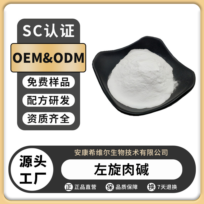 L-Carnitine Food Nutritional Fortifier L-Carnitine Vitamin Bt L-Carnitine Powder Factory Direct Sales in Stock Package