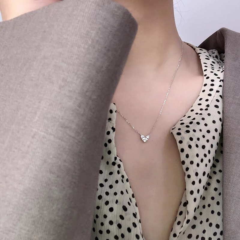 S999 saf gümüş inci kolye kadın niş tasarım hafif lüks yüksek kalite dökülmez renk basit clavicle zincir aksesuarı toptan