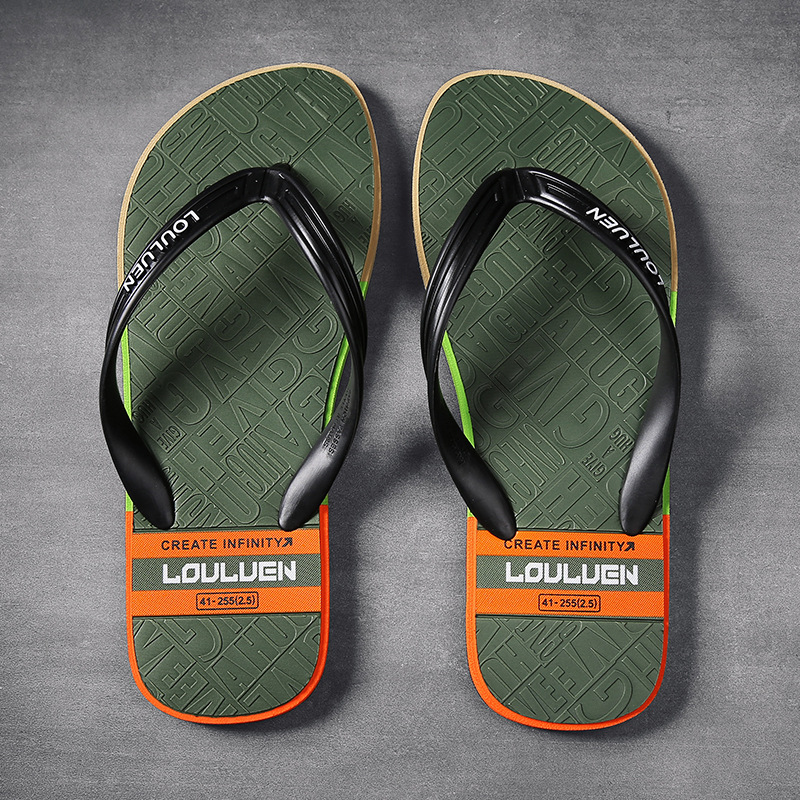 Chanclas explosivas sandalias y zapatillas cómodas de fondo plano antideslizante de verano para hombre