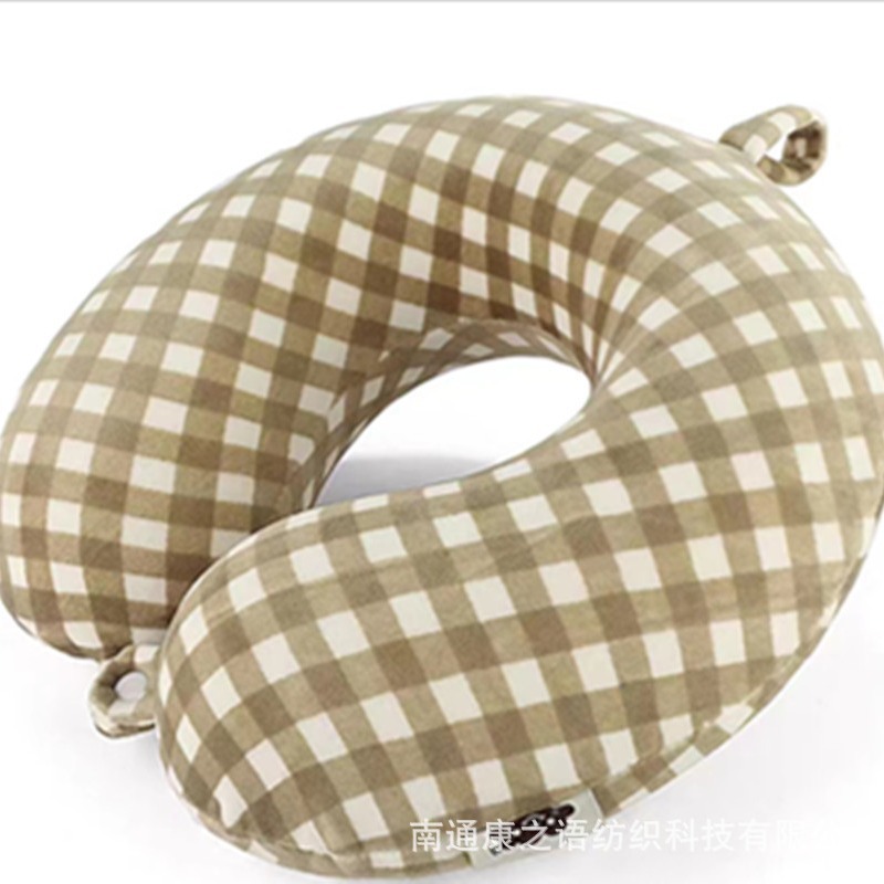 Cross-border U-shaped memory foam slow rebound U pillow neck pillow round head airplane travel pillow office nap neck pillow
