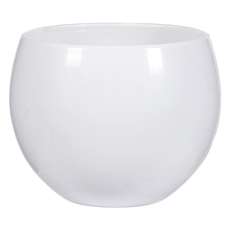 Производители оптовых пластиковых цветочных горшков Глянцевые круглые цветочные горшки скандинавский простой искусственный цветочный орнамент мясистый горшок в форме чаши PP горшок