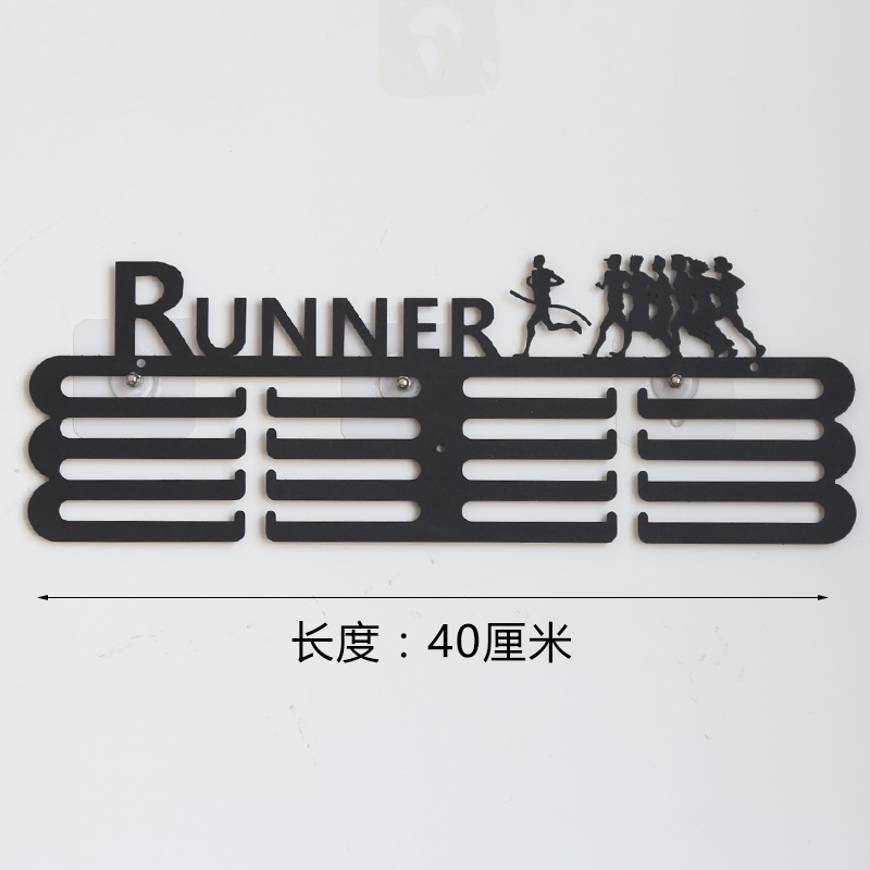 En stock Medallero de hierro estante de exhibición de medalla de maratón medalla de oro estante de almacenamiento variedad creativa