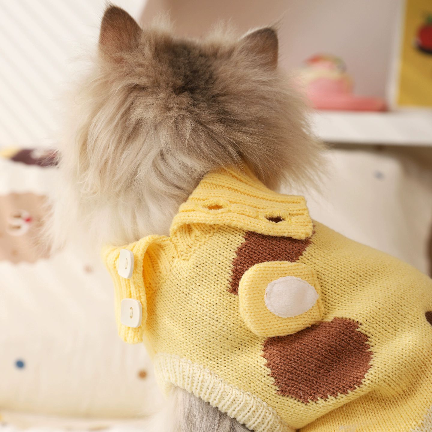 Ropa de invierno para gatos, ropa de invierno para gatos, muñecas de invierno para gatos, mascotas, perros, suéter de invierno caliente y grueso