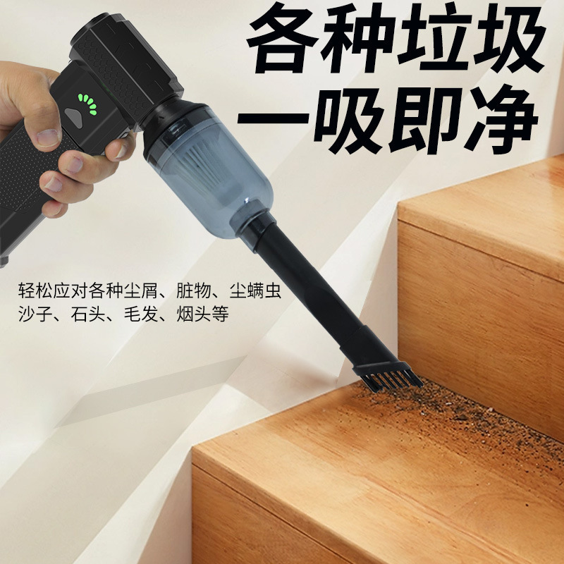 2025跨境新品暴力风扇微型涡轮风扇高速增压飓风吹风机吸尘吹尘器|undefined