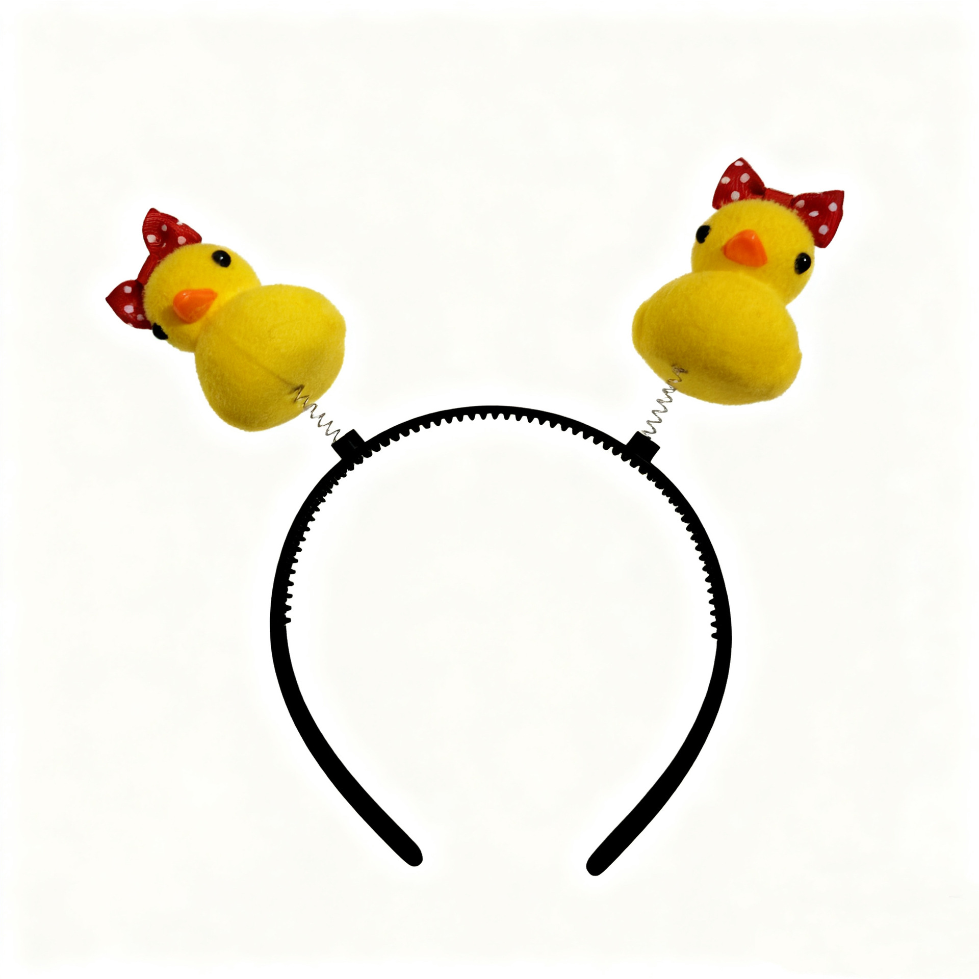 Bonita venta de patos amarillos primavera cabello estereoscópico gran patos dibujos animados adornos de cabello para la clase de jardín de infantes pequeños regalos image 4