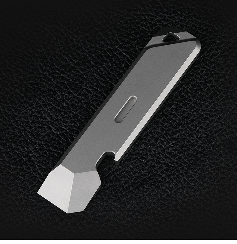 EDC Titan Legierung Brecheisen Tragbare Flasche Opener Sicherheit Gürtel Cutter Outdoor Camping Ausrüstung Multifunktions Werkzeuge – Detail 10