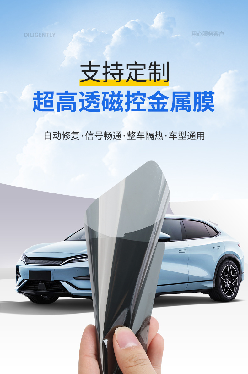 Car Insulation Film, Magnetically Controlled Metal Film, Ultra-High Transparency, Sun Protection and Uv Protection Window Film Wholesale