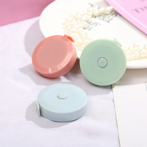 Automatic telescopic small ruler, portable measuring tape, measuring waist circumference, clothing ruler, soft ruler, 1.5 meter tape measure, home portable
