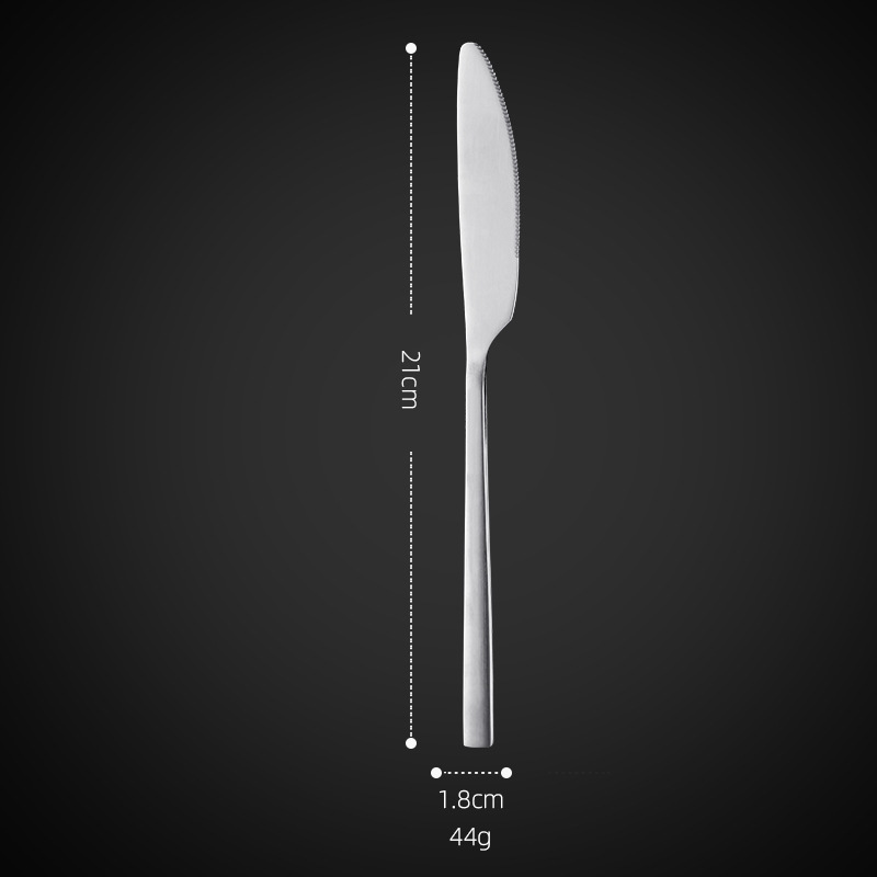 BSD-49 샌딩 사각 손잡이 테이블 나이프