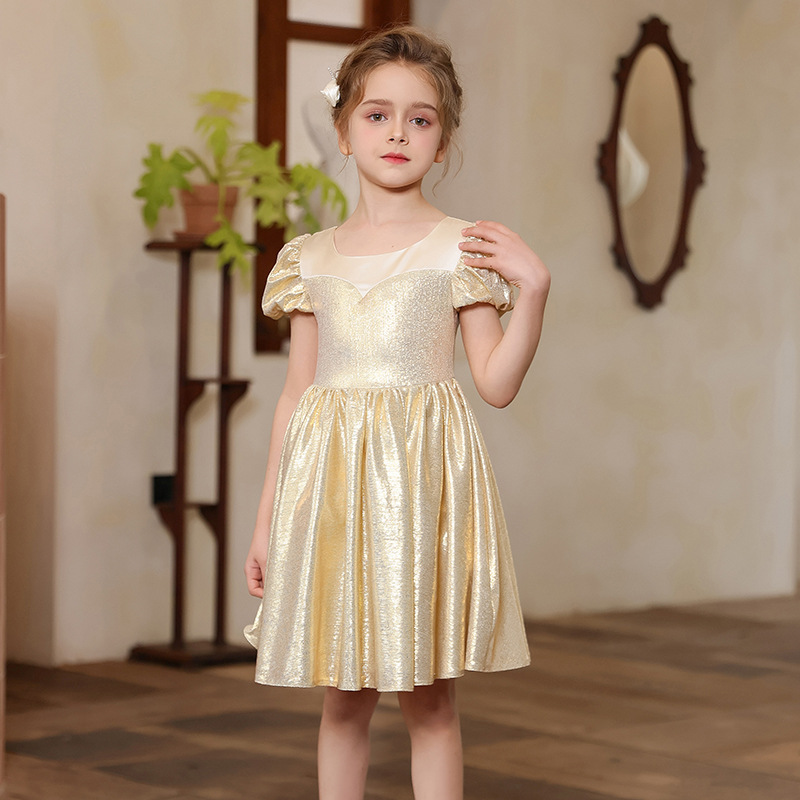 Vestido de niña, vestido de princesa de estilo occidental, niña, cumpleaños, niña, niña, niña de las flores, anfitrión de la boda, vestido de interpretación de piano, vestido