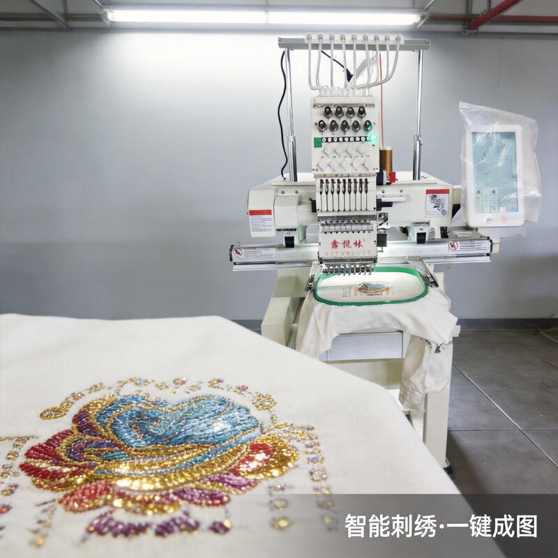 Single head multi-color automatic small computer embroidery machine rope embroidery shoes embroidery towel embroidery gold piece embroidery sewing machine embroidery machine Single head multi-color automatic small computer embroidery machine rope embroidery shoes embroidery towel embroidery gold piece embroidery sewing machine embroidery machine