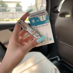 青い炎の空気入れるライターの防風直冲ins風の女子学生の火機は彼氏にプレゼントします。