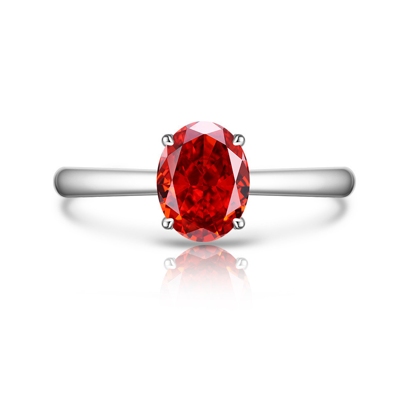 Damenring Mit Farbigem Edelstein Im Eisschliff Design_voghion.com
