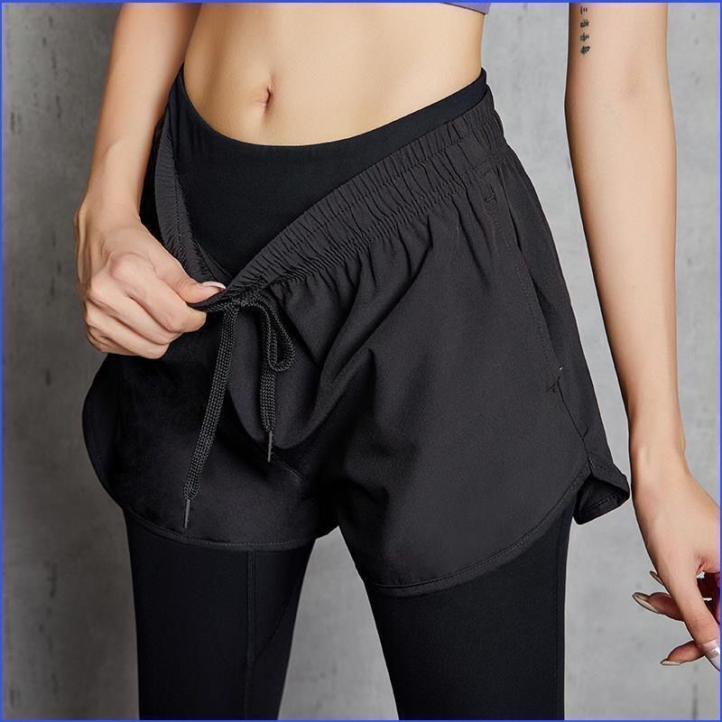 Women's Summer High-Waisted Sports Shorts, Loose, Quick-Drying, Outer Wear, Training, Running, Casual Yoga Fitness Pants, Thin Style