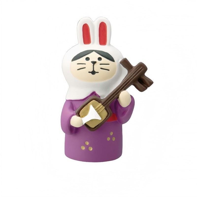 흰색 토끼 모자 고양이