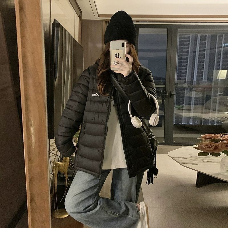 2025冬季新款羽绒棉服女短款小个子轻薄连帽棉衣休闲显瘦棉袄外套