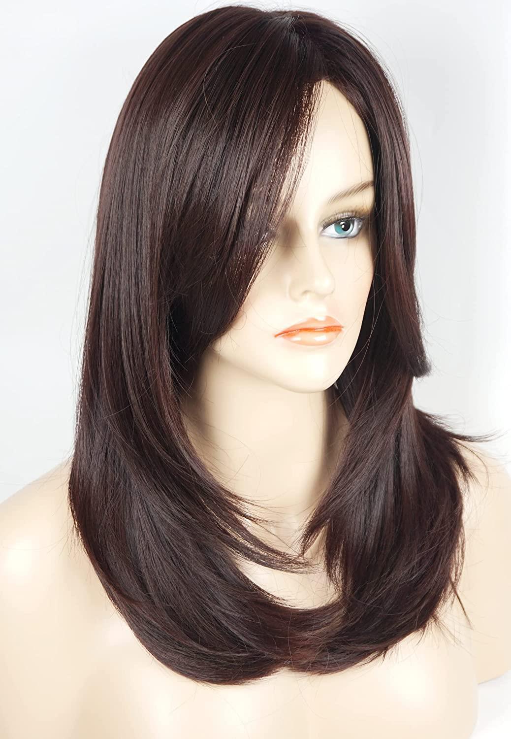 Women's Simple Style Holiday High Temperature Wire Long Bangs Long Straight Hair Wigs display picture 2