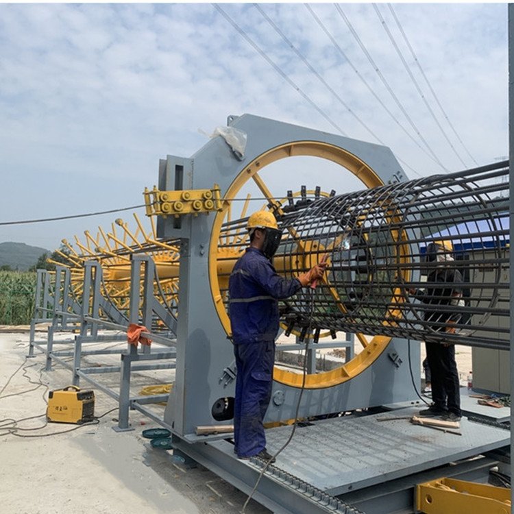 Máquina de soldadura de rodadura de tubería de acero de cemento jaula de barra de acero controlada por control numérico automático de soldadura de jaula de barra de acero máquina de soldadura de rodadura de tubería de cemento jaula de barra de acero